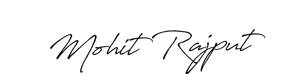 Create a beautiful signature design for name Mohit Rajput. With this signature (Antro_Vectra_Bolder) fonts, you can make a handwritten signature for free. Mohit Rajput signature style 7 images and pictures png