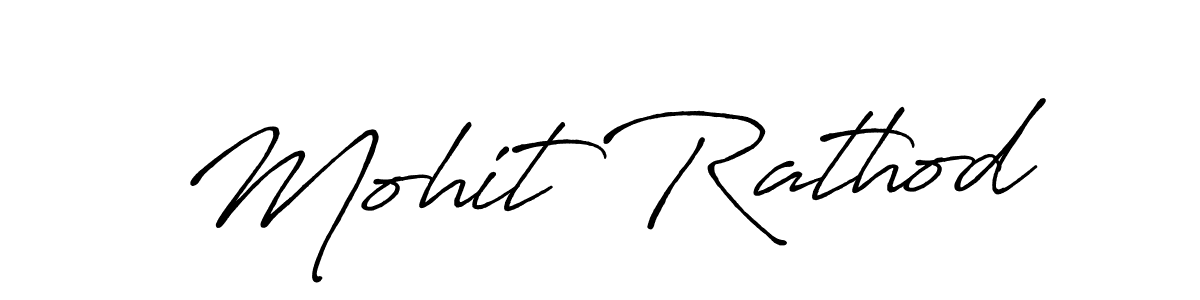 Design your own signature with our free online signature maker. With this signature software, you can create a handwritten (Antro_Vectra_Bolder) signature for name Mohit Rathod. Mohit Rathod signature style 7 images and pictures png