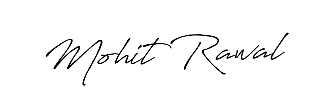 Make a beautiful signature design for name Mohit Rawal. With this signature (Antro_Vectra_Bolder) style, you can create a handwritten signature for free. Mohit Rawal signature style 7 images and pictures png