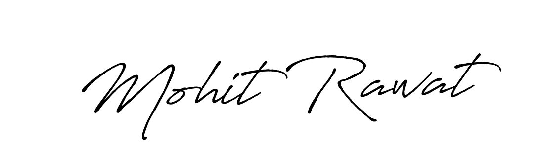 Make a beautiful signature design for name Mohit Rawat. With this signature (Antro_Vectra_Bolder) style, you can create a handwritten signature for free. Mohit Rawat signature style 7 images and pictures png
