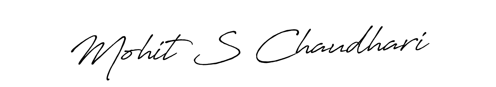 This is the best signature style for the Mohit S Chaudhari name. Also you like these signature font (Antro_Vectra_Bolder). Mix name signature. Mohit S Chaudhari signature style 7 images and pictures png