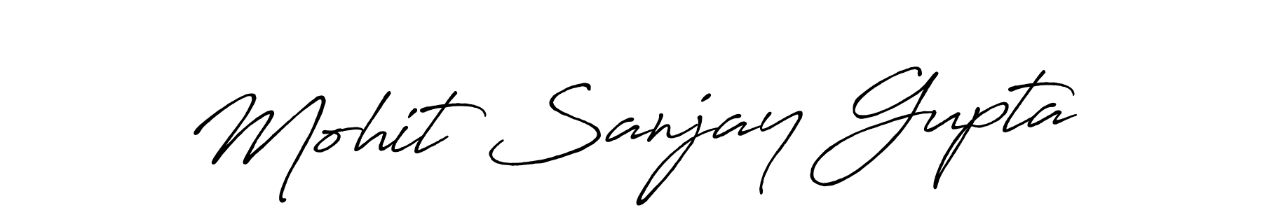 Also we have Mohit Sanjay Gupta name is the best signature style. Create professional handwritten signature collection using Antro_Vectra_Bolder autograph style. Mohit Sanjay Gupta signature style 7 images and pictures png