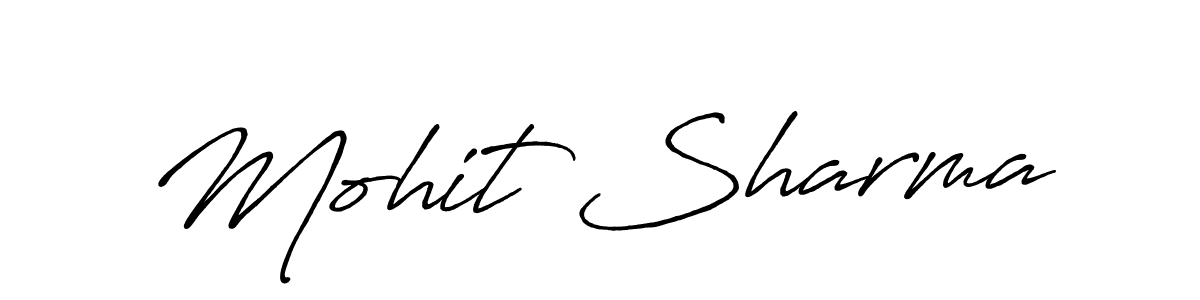 Use a signature maker to create a handwritten signature online. With this signature software, you can design (Antro_Vectra_Bolder) your own signature for name Mohit Sharma. Mohit Sharma signature style 7 images and pictures png