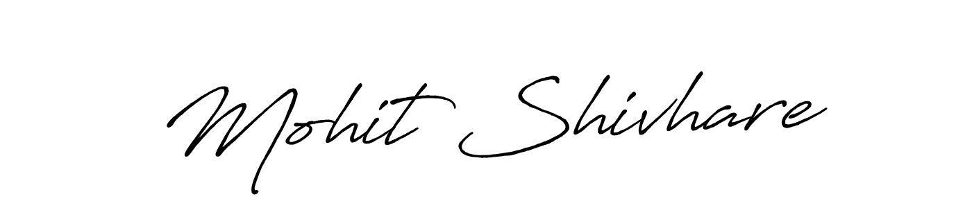 Make a beautiful signature design for name Mohit Shivhare. With this signature (Antro_Vectra_Bolder) style, you can create a handwritten signature for free. Mohit Shivhare signature style 7 images and pictures png