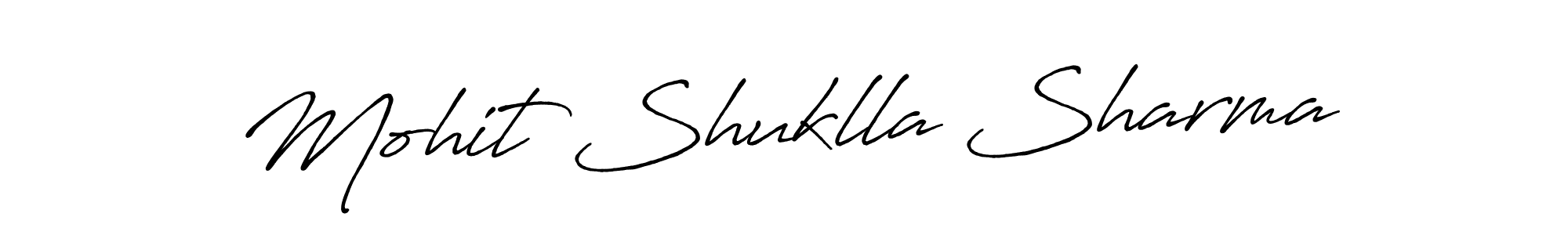 How to Draw Mohit Shuklla Sharma signature style? Antro_Vectra_Bolder is a latest design signature styles for name Mohit Shuklla Sharma. Mohit Shuklla Sharma signature style 7 images and pictures png
