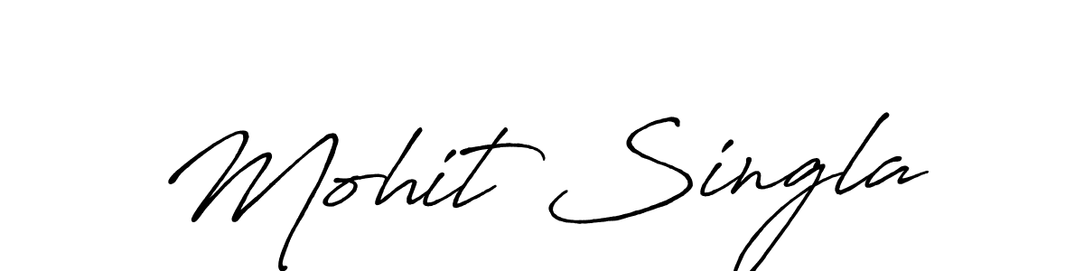 The best way (Antro_Vectra_Bolder) to make a short signature is to pick only two or three words in your name. The name Mohit Singla include a total of six letters. For converting this name. Mohit Singla signature style 7 images and pictures png