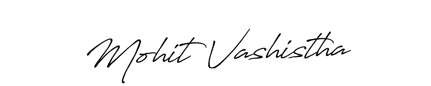Use a signature maker to create a handwritten signature online. With this signature software, you can design (Antro_Vectra_Bolder) your own signature for name Mohit Vashistha. Mohit Vashistha signature style 7 images and pictures png