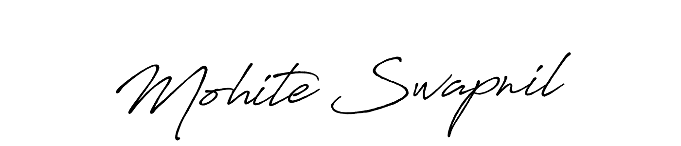 Use a signature maker to create a handwritten signature online. With this signature software, you can design (Antro_Vectra_Bolder) your own signature for name Mohite Swapnil. Mohite Swapnil signature style 7 images and pictures png