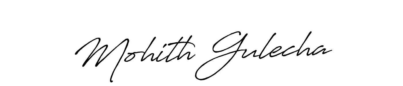 This is the best signature style for the Mohith Gulecha name. Also you like these signature font (Antro_Vectra_Bolder). Mix name signature. Mohith Gulecha signature style 7 images and pictures png