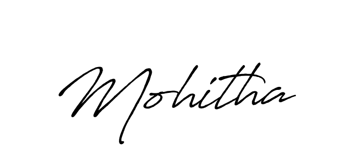 How to make Mohitha signature? Antro_Vectra_Bolder is a professional autograph style. Create handwritten signature for Mohitha name. Mohitha signature style 7 images and pictures png