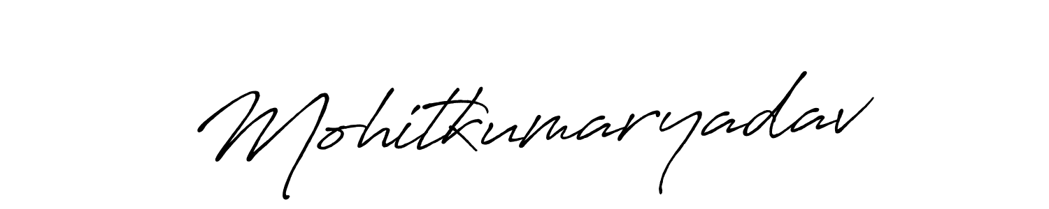 Use a signature maker to create a handwritten signature online. With this signature software, you can design (Antro_Vectra_Bolder) your own signature for name Mohitkumaryadav. Mohitkumaryadav signature style 7 images and pictures png