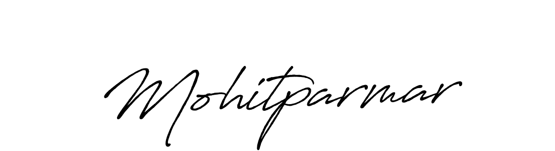 Make a beautiful signature design for name Mohitparmar. With this signature (Antro_Vectra_Bolder) style, you can create a handwritten signature for free. Mohitparmar signature style 7 images and pictures png