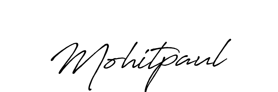 Mohitpaul stylish signature style. Best Handwritten Sign (Antro_Vectra_Bolder) for my name. Handwritten Signature Collection Ideas for my name Mohitpaul. Mohitpaul signature style 7 images and pictures png