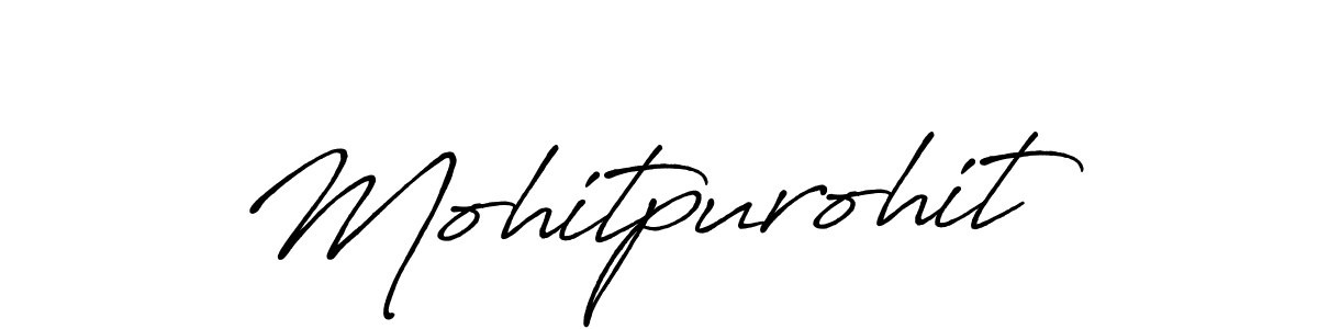 Create a beautiful signature design for name Mohitpurohit. With this signature (Antro_Vectra_Bolder) fonts, you can make a handwritten signature for free. Mohitpurohit signature style 7 images and pictures png