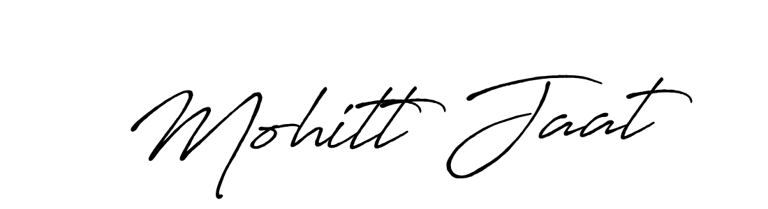 The best way (Antro_Vectra_Bolder) to make a short signature is to pick only two or three words in your name. The name Mohitt Jaat include a total of six letters. For converting this name. Mohitt Jaat signature style 7 images and pictures png