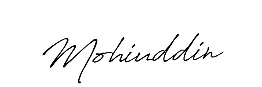 Make a beautiful signature design for name Mohiuddin. Use this online signature maker to create a handwritten signature for free. Mohiuddin signature style 7 images and pictures png
