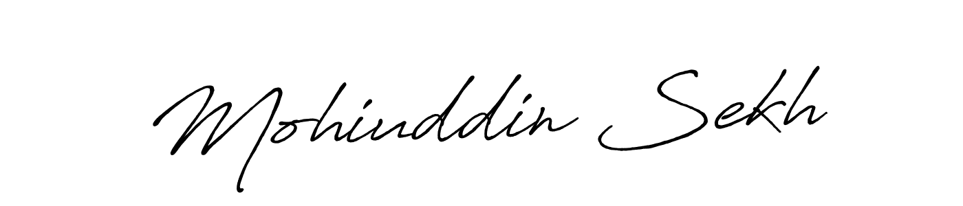 The best way (Antro_Vectra_Bolder) to make a short signature is to pick only two or three words in your name. The name Mohiuddin Sekh include a total of six letters. For converting this name. Mohiuddin Sekh signature style 7 images and pictures png