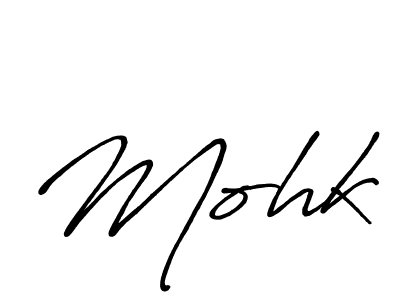 It looks lik you need a new signature style for name Mohk. Design unique handwritten (Antro_Vectra_Bolder) signature with our free signature maker in just a few clicks. Mohk signature style 7 images and pictures png