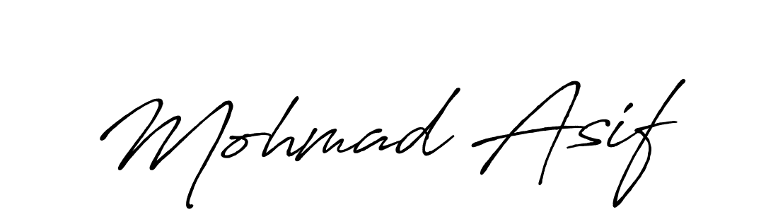 Mohmad Asif stylish signature style. Best Handwritten Sign (Antro_Vectra_Bolder) for my name. Handwritten Signature Collection Ideas for my name Mohmad Asif. Mohmad Asif signature style 7 images and pictures png