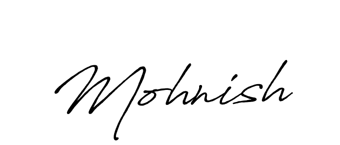 It looks lik you need a new signature style for name Mohnish. Design unique handwritten (Antro_Vectra_Bolder) signature with our free signature maker in just a few clicks. Mohnish signature style 7 images and pictures png