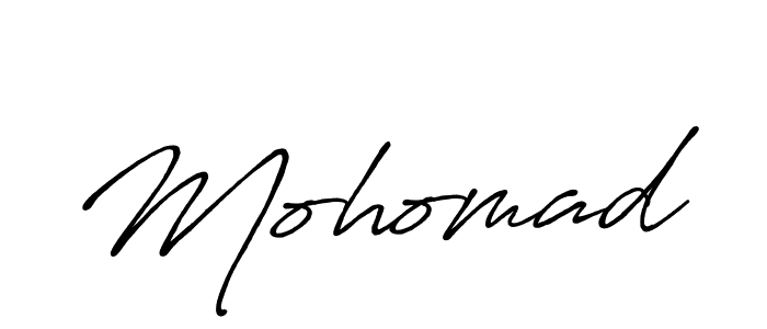 Use a signature maker to create a handwritten signature online. With this signature software, you can design (Antro_Vectra_Bolder) your own signature for name Mohomad. Mohomad signature style 7 images and pictures png