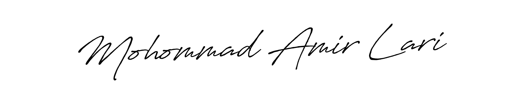 Make a beautiful signature design for name Mohommad Amir Lari. With this signature (Antro_Vectra_Bolder) style, you can create a handwritten signature for free. Mohommad Amir Lari signature style 7 images and pictures png