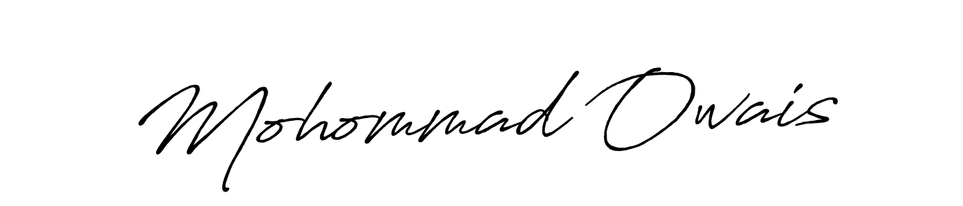 Create a beautiful signature design for name Mohommad Owais. With this signature (Antro_Vectra_Bolder) fonts, you can make a handwritten signature for free. Mohommad Owais signature style 7 images and pictures png