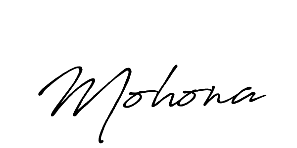 Design your own signature with our free online signature maker. With this signature software, you can create a handwritten (Antro_Vectra_Bolder) signature for name Mohona. Mohona signature style 7 images and pictures png