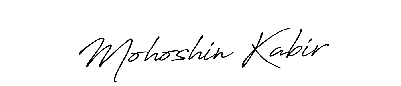 Antro_Vectra_Bolder is a professional signature style that is perfect for those who want to add a touch of class to their signature. It is also a great choice for those who want to make their signature more unique. Get Mohoshin Kabir name to fancy signature for free. Mohoshin Kabir signature style 7 images and pictures png