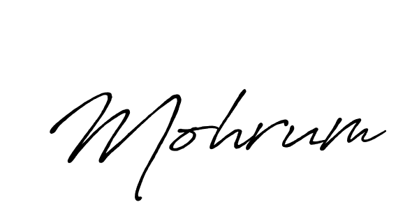 Design your own signature with our free online signature maker. With this signature software, you can create a handwritten (Antro_Vectra_Bolder) signature for name Mohrum. Mohrum signature style 7 images and pictures png