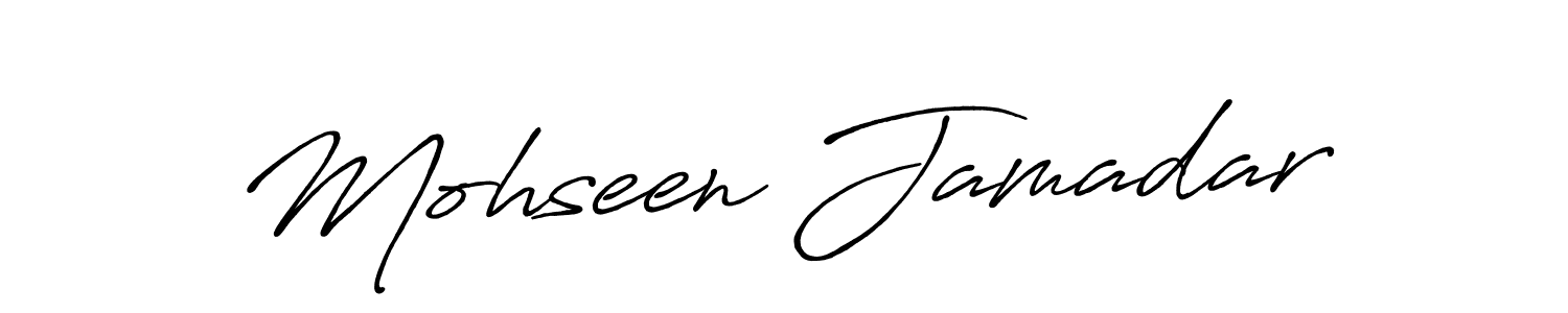 Also You can easily find your signature by using the search form. We will create Mohseen Jamadar name handwritten signature images for you free of cost using Antro_Vectra_Bolder sign style. Mohseen Jamadar signature style 7 images and pictures png