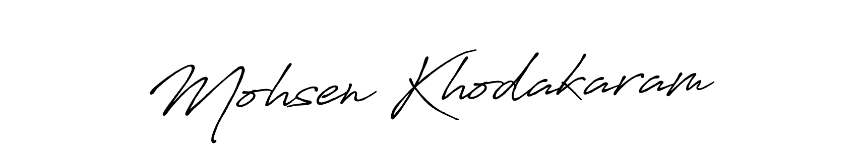 Antro_Vectra_Bolder is a professional signature style that is perfect for those who want to add a touch of class to their signature. It is also a great choice for those who want to make their signature more unique. Get Mohsen Khodakaram name to fancy signature for free. Mohsen Khodakaram signature style 7 images and pictures png