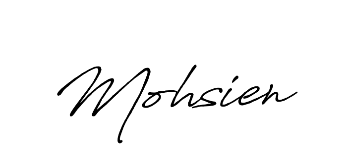 Make a beautiful signature design for name Mohsien. With this signature (Antro_Vectra_Bolder) style, you can create a handwritten signature for free. Mohsien signature style 7 images and pictures png