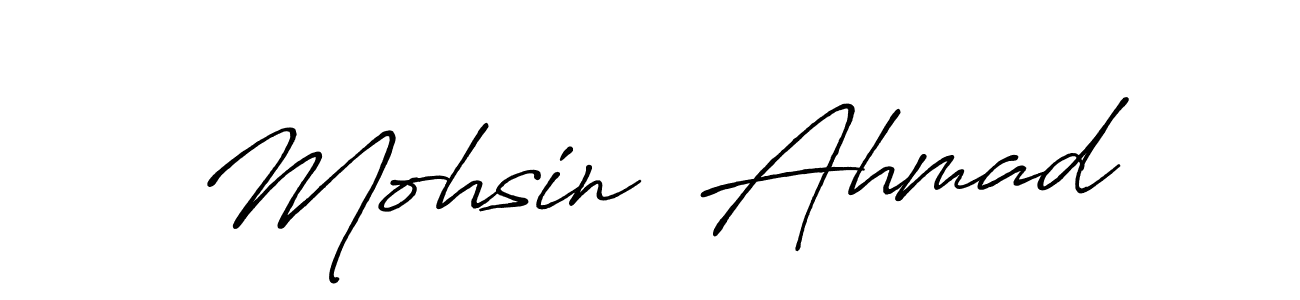 Make a short Mohsin  Ahmad signature style. Manage your documents anywhere anytime using Antro_Vectra_Bolder. Create and add eSignatures, submit forms, share and send files easily. Mohsin  Ahmad signature style 7 images and pictures png
