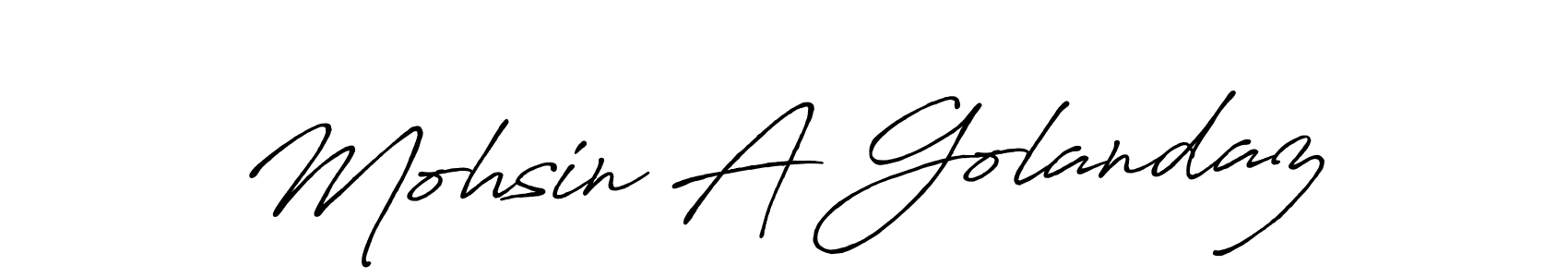Mohsin A Golandaz stylish signature style. Best Handwritten Sign (Antro_Vectra_Bolder) for my name. Handwritten Signature Collection Ideas for my name Mohsin A Golandaz. Mohsin A Golandaz signature style 7 images and pictures png