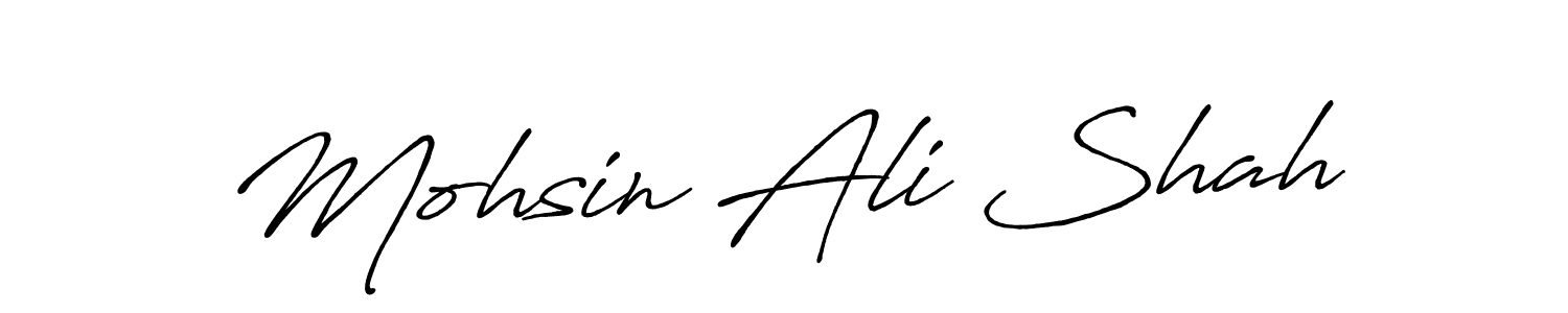 Also You can easily find your signature by using the search form. We will create Mohsin Ali Shah name handwritten signature images for you free of cost using Antro_Vectra_Bolder sign style. Mohsin Ali Shah signature style 7 images and pictures png