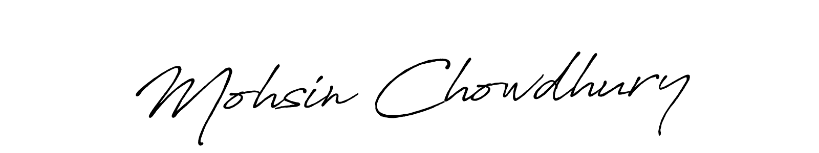 How to make Mohsin Chowdhury signature? Antro_Vectra_Bolder is a professional autograph style. Create handwritten signature for Mohsin Chowdhury name. Mohsin Chowdhury signature style 7 images and pictures png