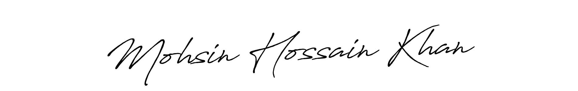 Make a short Mohsin Hossain Khan signature style. Manage your documents anywhere anytime using Antro_Vectra_Bolder. Create and add eSignatures, submit forms, share and send files easily. Mohsin Hossain Khan signature style 7 images and pictures png