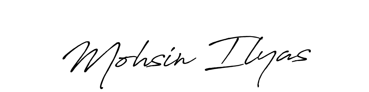 Also You can easily find your signature by using the search form. We will create Mohsin Ilyas name handwritten signature images for you free of cost using Antro_Vectra_Bolder sign style. Mohsin Ilyas signature style 7 images and pictures png