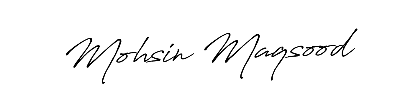 if you are searching for the best signature style for your name Mohsin Maqsood. so please give up your signature search. here we have designed multiple signature styles  using Antro_Vectra_Bolder. Mohsin Maqsood signature style 7 images and pictures png