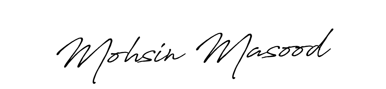 Also we have Mohsin Masood name is the best signature style. Create professional handwritten signature collection using Antro_Vectra_Bolder autograph style. Mohsin Masood signature style 7 images and pictures png
