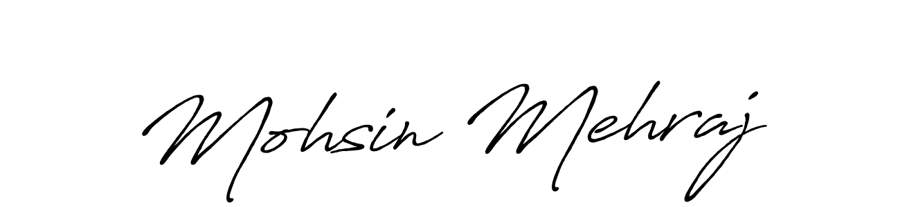 Use a signature maker to create a handwritten signature online. With this signature software, you can design (Antro_Vectra_Bolder) your own signature for name Mohsin Mehraj. Mohsin Mehraj signature style 7 images and pictures png