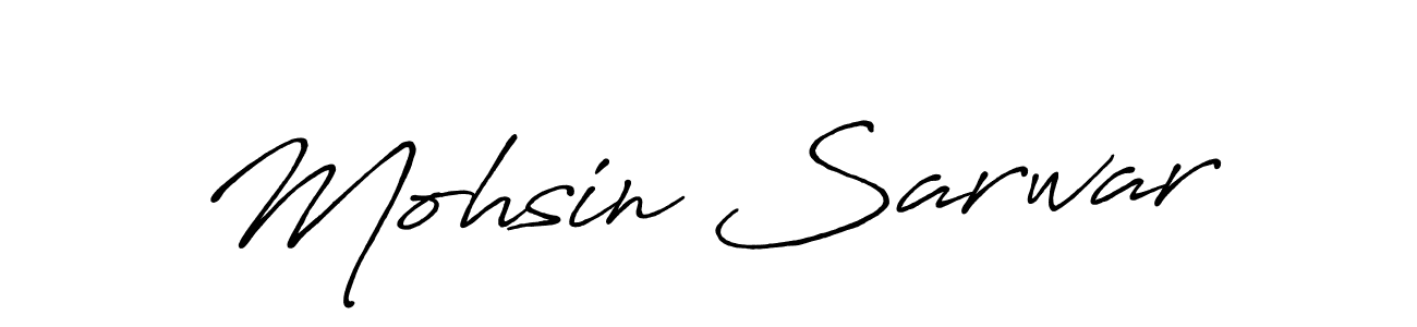 Also we have Mohsin Sarwar name is the best signature style. Create professional handwritten signature collection using Antro_Vectra_Bolder autograph style. Mohsin Sarwar signature style 7 images and pictures png