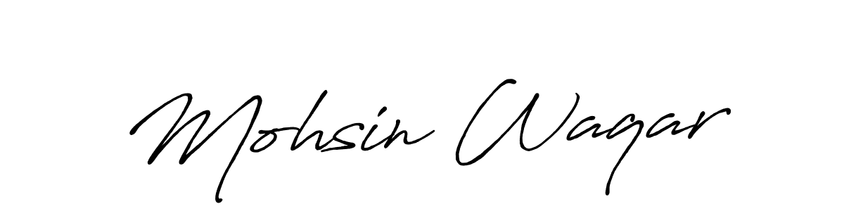 How to make Mohsin Waqar signature? Antro_Vectra_Bolder is a professional autograph style. Create handwritten signature for Mohsin Waqar name. Mohsin Waqar signature style 7 images and pictures png