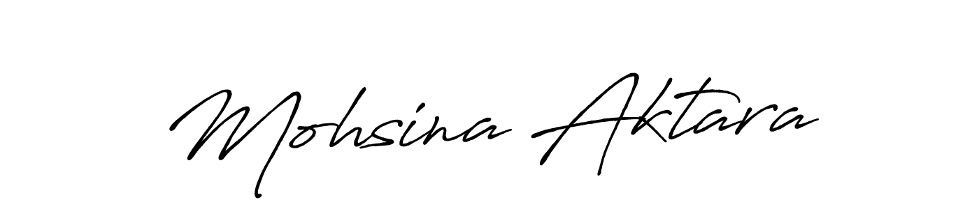 Mohsina Aktara stylish signature style. Best Handwritten Sign (Antro_Vectra_Bolder) for my name. Handwritten Signature Collection Ideas for my name Mohsina Aktara. Mohsina Aktara signature style 7 images and pictures png