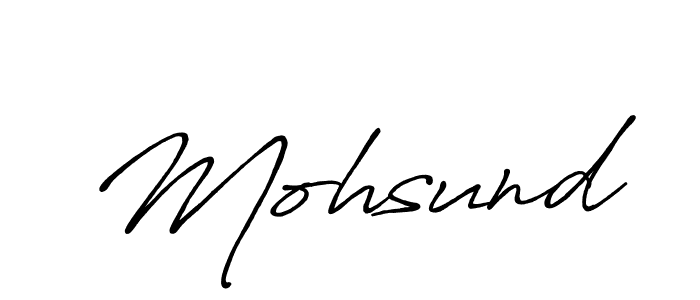 Mohsund stylish signature style. Best Handwritten Sign (Antro_Vectra_Bolder) for my name. Handwritten Signature Collection Ideas for my name Mohsund. Mohsund signature style 7 images and pictures png