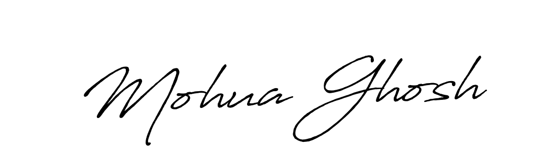 How to make Mohua Ghosh signature? Antro_Vectra_Bolder is a professional autograph style. Create handwritten signature for Mohua Ghosh name. Mohua Ghosh signature style 7 images and pictures png