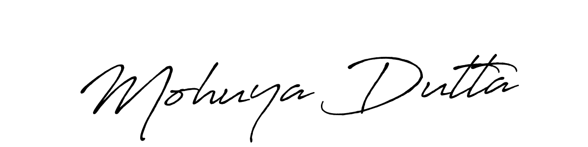 Once you've used our free online signature maker to create your best signature Antro_Vectra_Bolder style, it's time to enjoy all of the benefits that Mohuya Dutta name signing documents. Mohuya Dutta signature style 7 images and pictures png