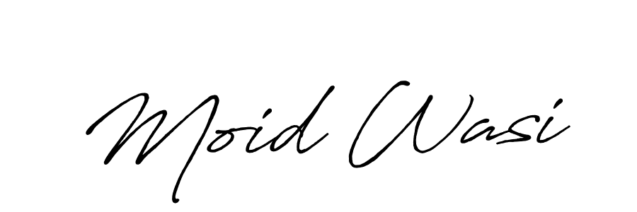 Also You can easily find your signature by using the search form. We will create Moid Wasi name handwritten signature images for you free of cost using Antro_Vectra_Bolder sign style. Moid Wasi signature style 7 images and pictures png