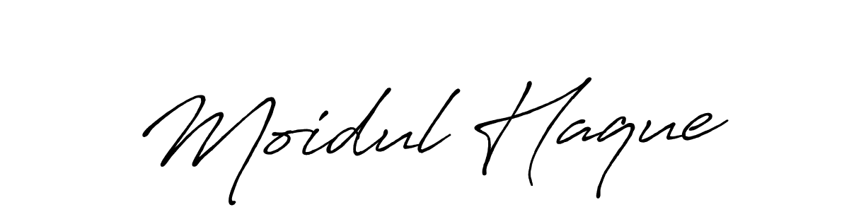 The best way (Antro_Vectra_Bolder) to make a short signature is to pick only two or three words in your name. The name Moidul Haque include a total of six letters. For converting this name. Moidul Haque signature style 7 images and pictures png